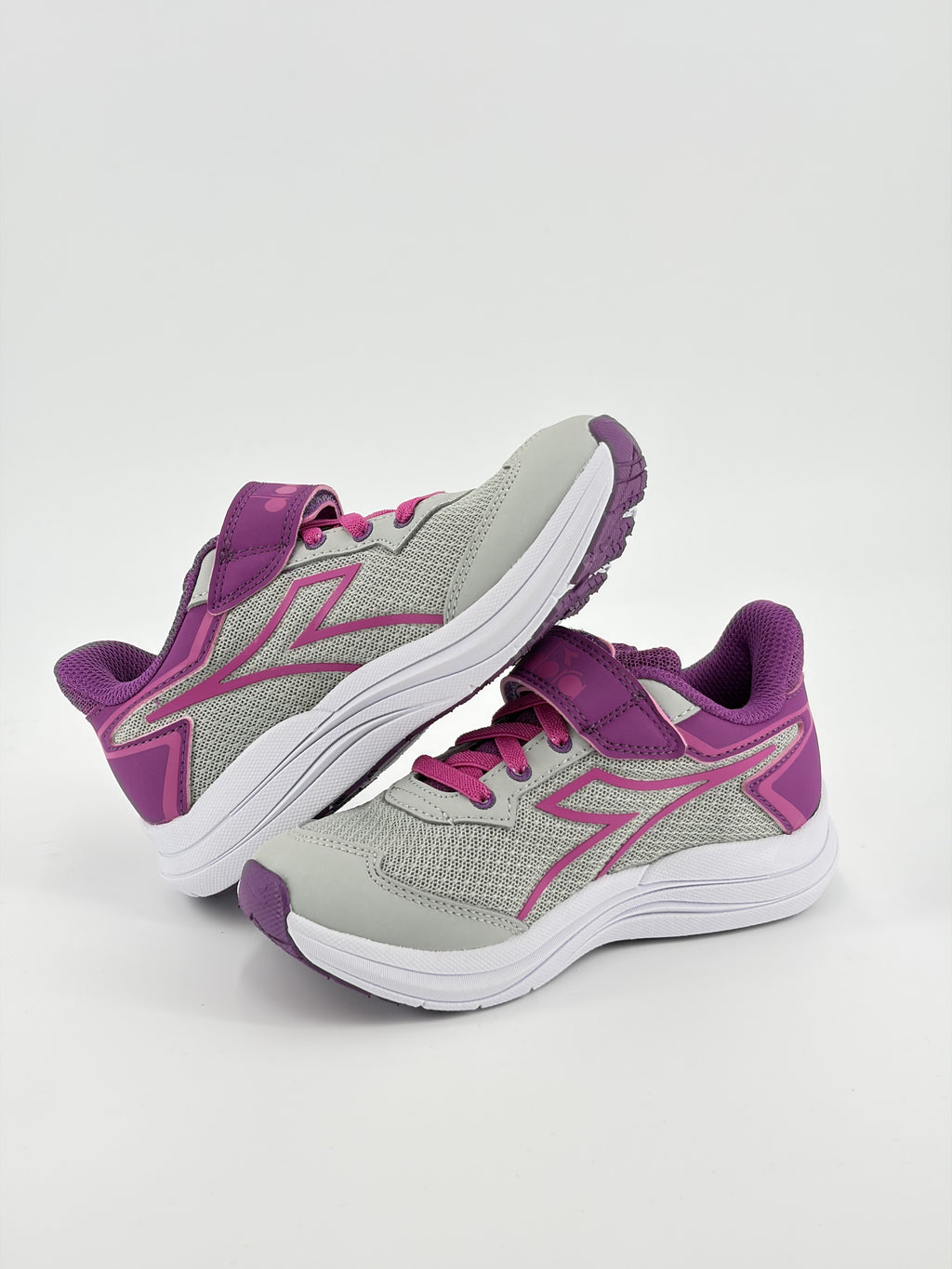 Diadora Snipe JR — argento–viola