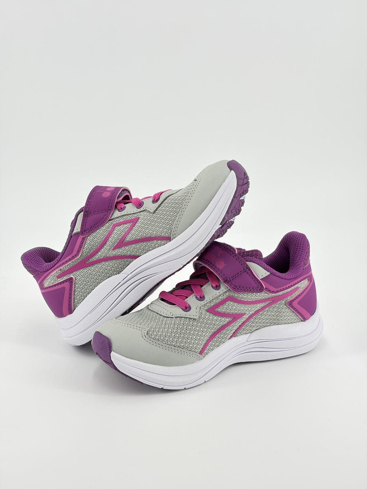 Diadora Snipe JR — argento–viola
